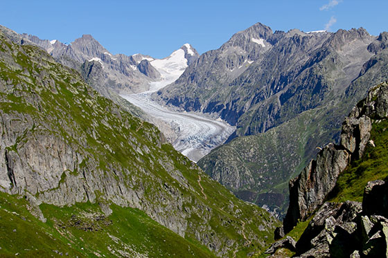 The Fiescher Glacier (Fieschergletscher)