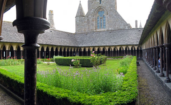 The Mont Saint
Michel cloister