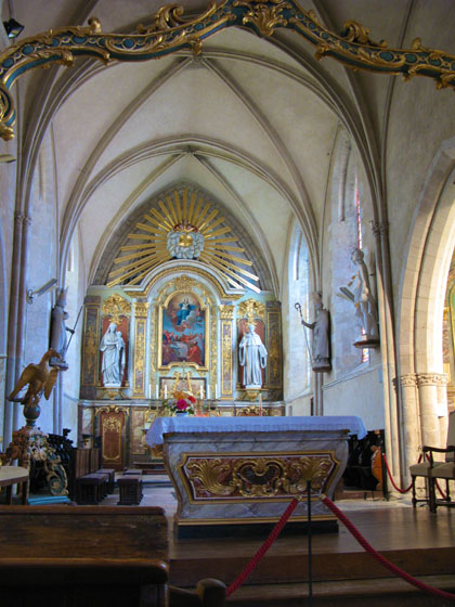 Inside the church of Sainte
Mre
glise