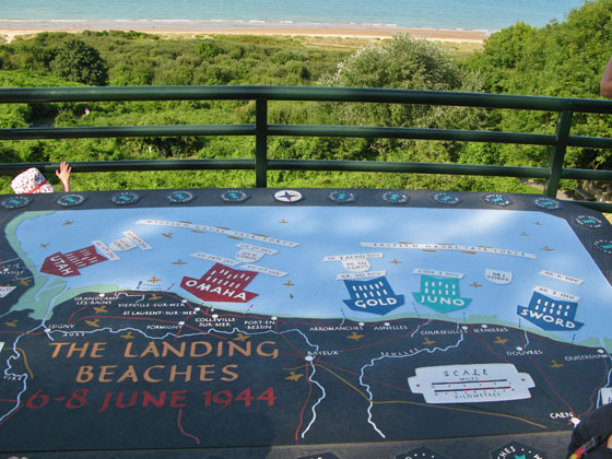 The landings beaches of Operation Overlord