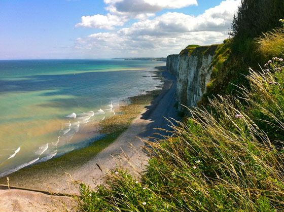 Cliffs near Saint
Valery
en
Caux