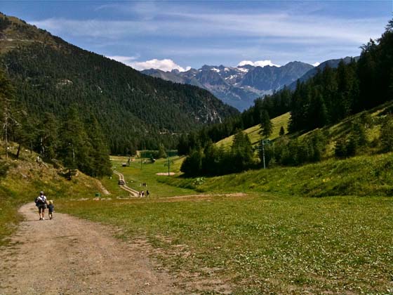 Mercantour mountains viewed from La Colmiane