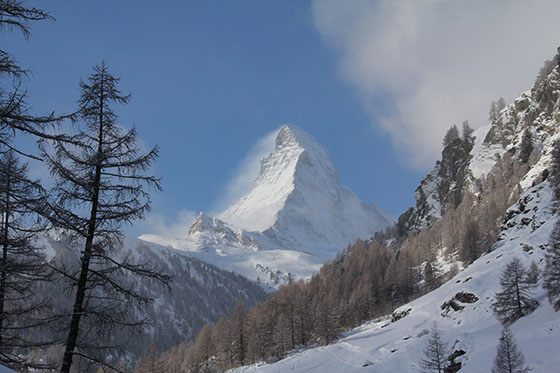 Zermatt in winter, Switzerland